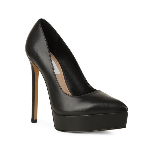 Giulia Platform Pumps Leather Black