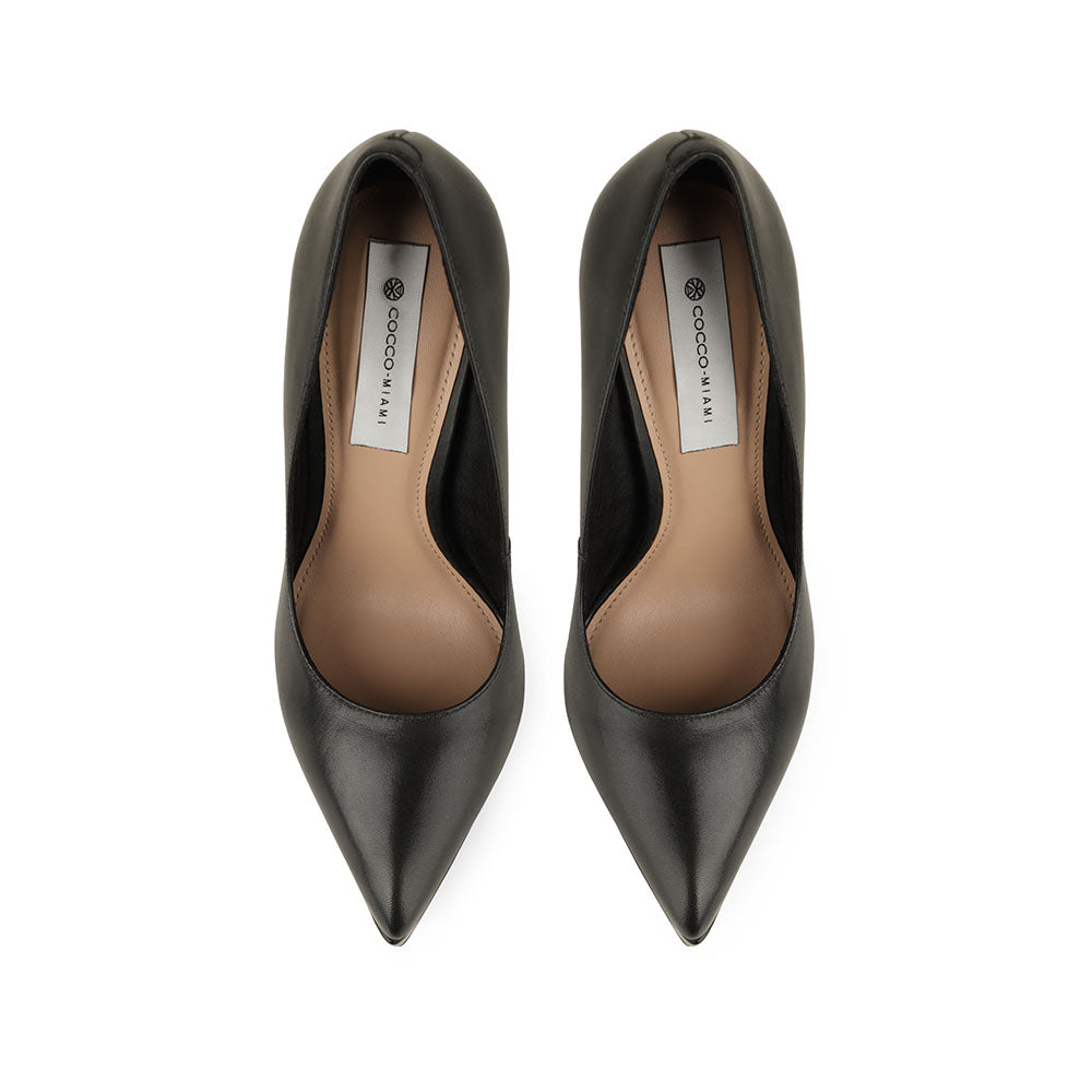 Giulia Platform Pumps Leather Black