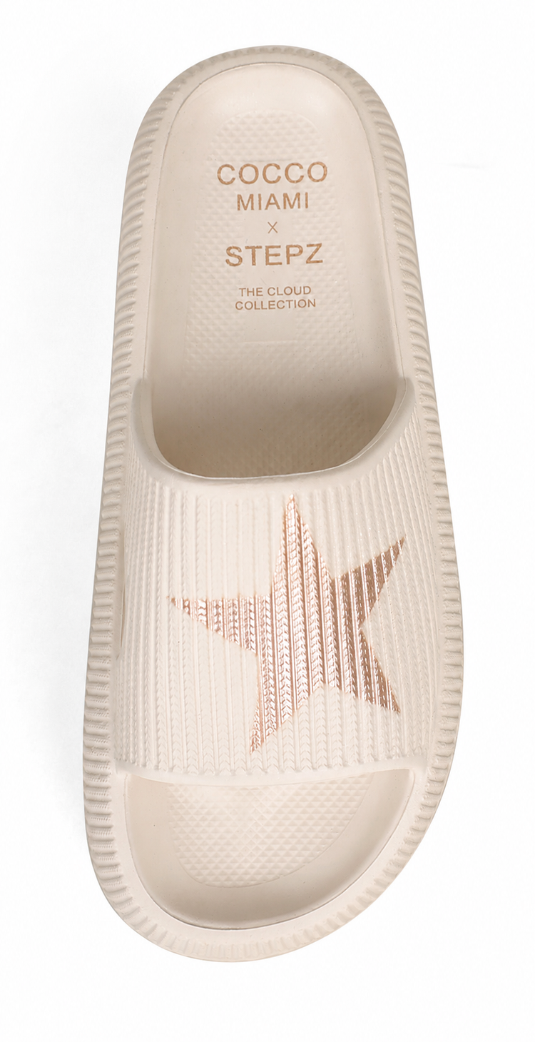 Cocco Miami x Stepz Cloud Slides – Star Ivory