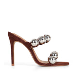 Antonella Bijou Sandal Brown Leather