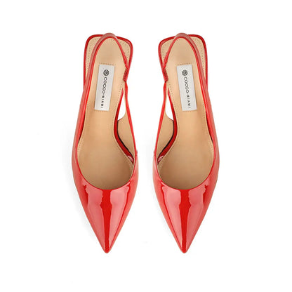 Salem Slingback Pump Red Patent Leather – view 3