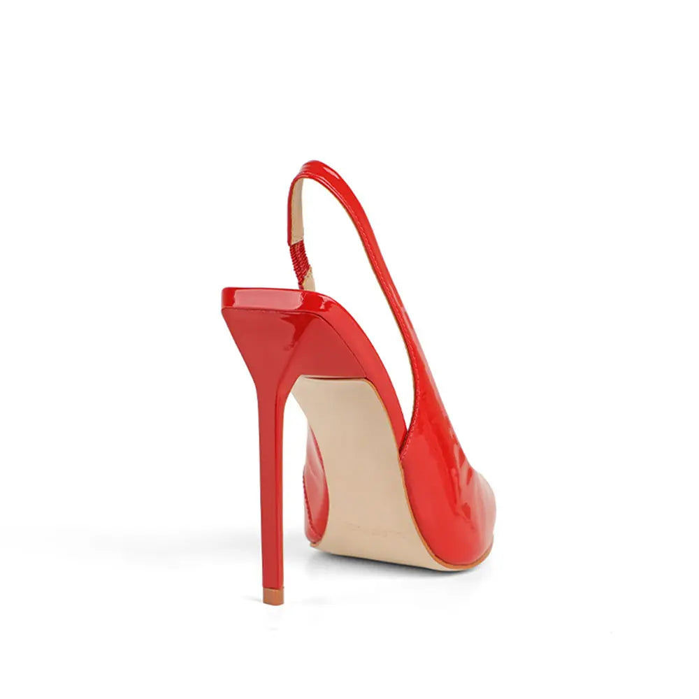 Salem Slingback Pump Red Patent Leather – view 4