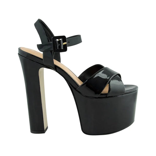 Zoe Platform Sandal Black