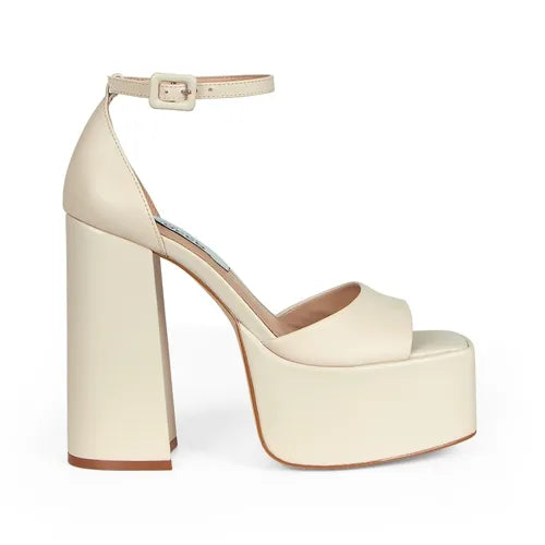 Sally Platform Sandal Leather Off White