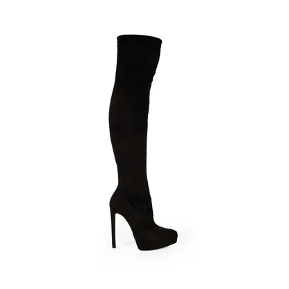 Nadine Over The Knee Boot Black