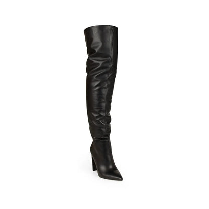 Simone Over The Knee Boot Leather Black, view 3