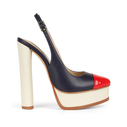 Olivia Platform Multicolor Leather