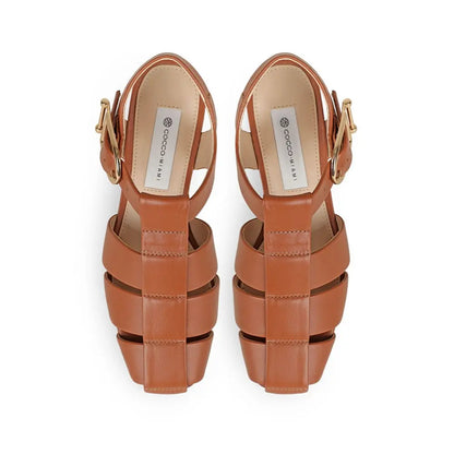 Sammy Fisherman Sandal Cognac Leather