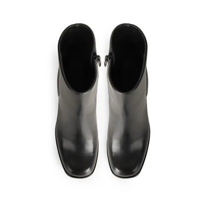 Chloe Platform Boot Black Leather – view 3