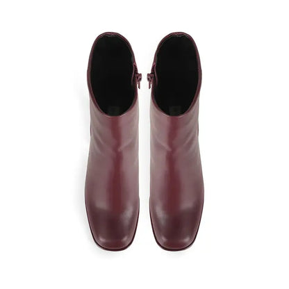 Chloe Platform Boot Cherry Leather – view 3