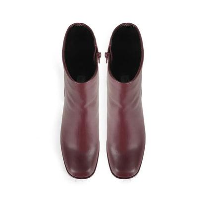 Chloe Platform Boot Cherry Leather – view 3