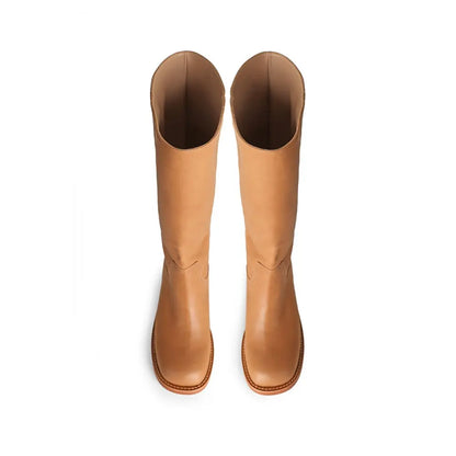 Sarah Tall Boot Almond Leather – view 3