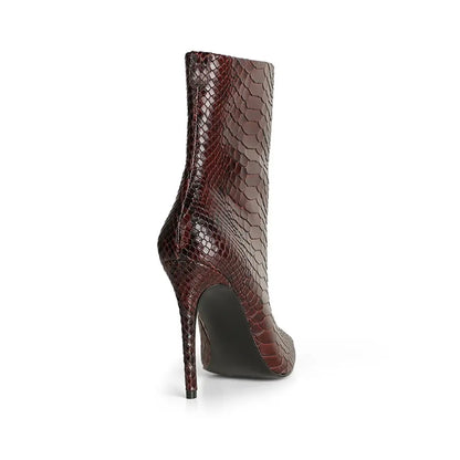 Ivy Ankle Boot Brown Snake Leather – view 4