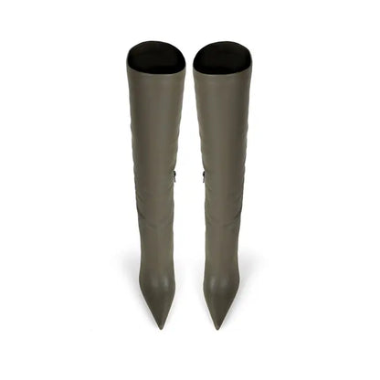 Rachel Boot Olive Leather – view 3