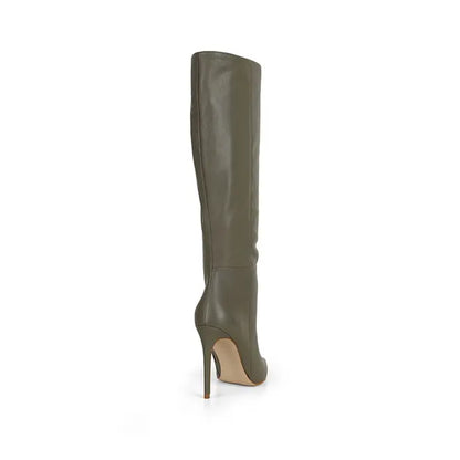 Rachel Boot Olive Leather – view 4