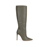 Bota Rachel de piel verde oliva