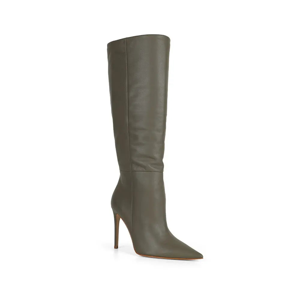 Rachel Boot Olive Leather – view 3