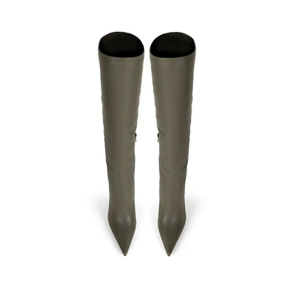 Rachel Boot Olive Leather – view 4