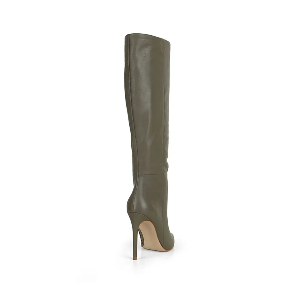 Rachel Boot Olive Leather – view 5