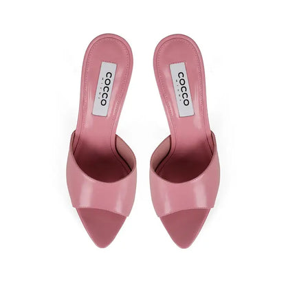 Sofia Platform Mule Pink Patent Leather – view 3