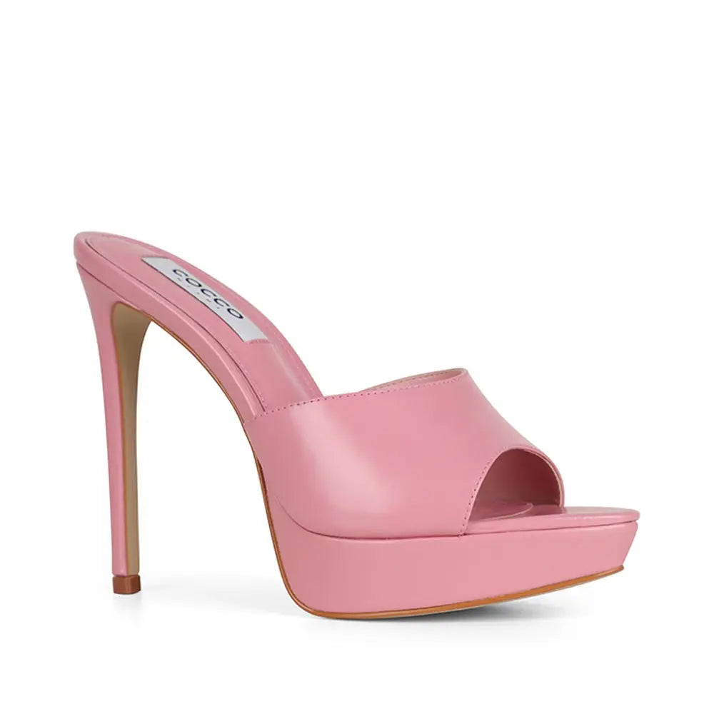 Sofia Platform Mule Pink Patent Leather – view 3