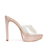 Sofia Platform Mule Clear Vinyl