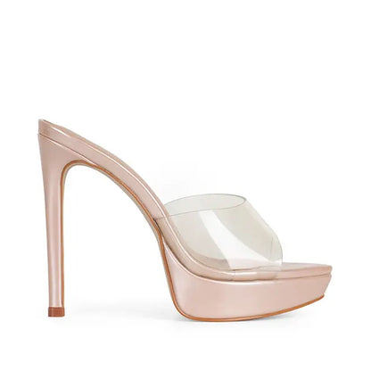 Sofia Platform Mule Clear Vinyl – view 1