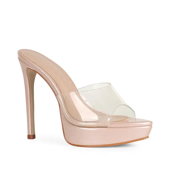 Sofia Platform Mule Clear Vinyl – view 2