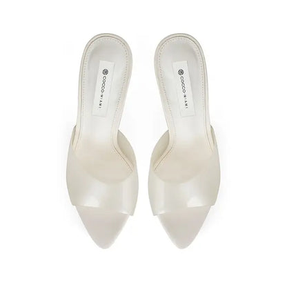 Sofia Platform Mule White Vinyl – view 3