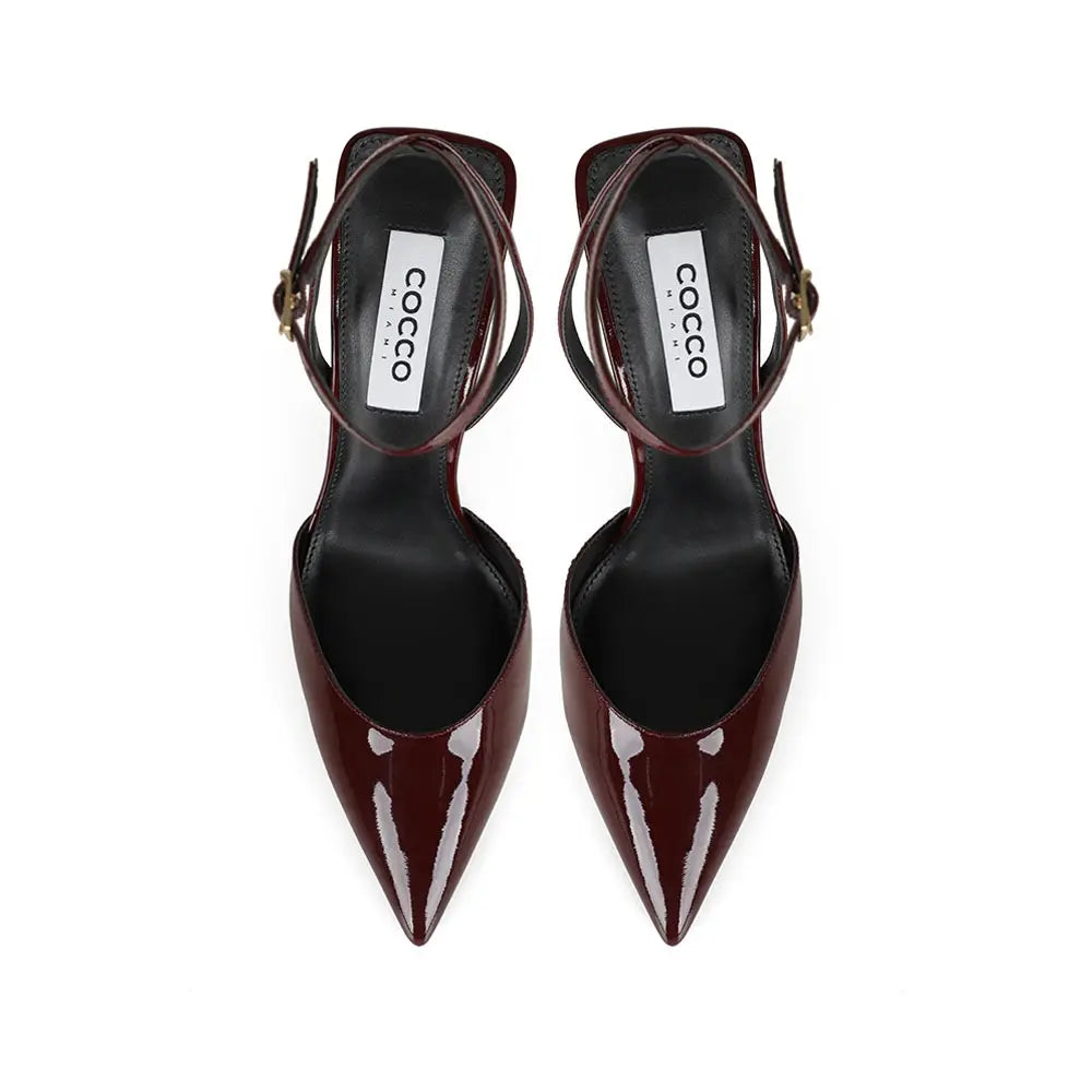 Wendy Slingback Pumps Cherry Patent Leather – view 3