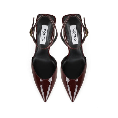 Wendy Slingback Pumps Cherry Patent Leather – view 3