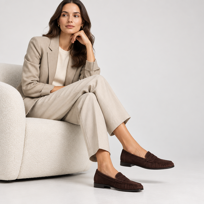 Martina Loafer Brown Suede