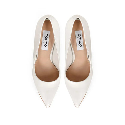 Giulia Platform Pumps White Leather – view 3