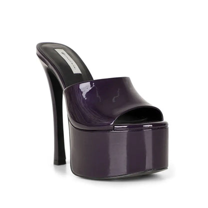 Debbie Platform Purple Pearlized Leather – view 2