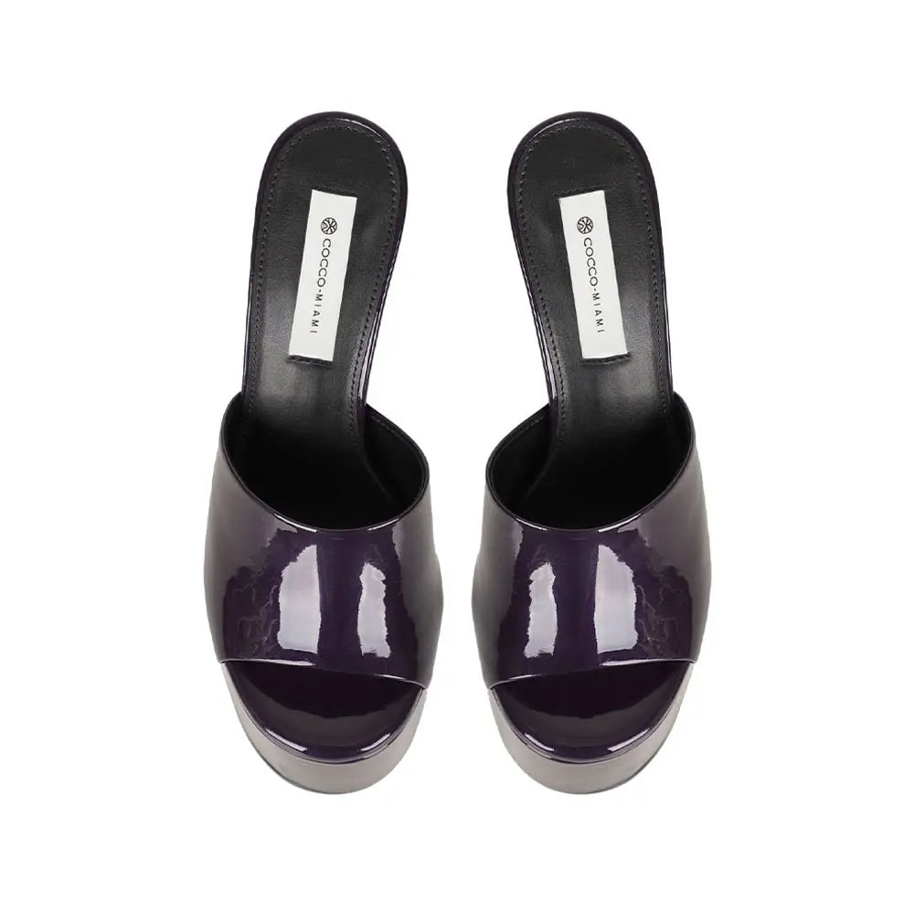 Debbie Platform Purple Pearlized Leather – view 3