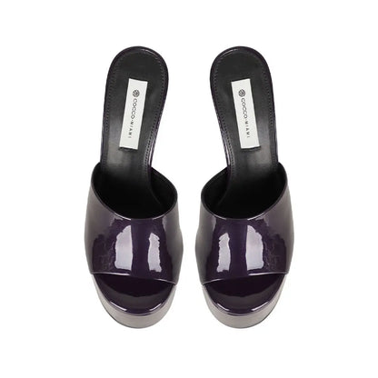 Debbie Platform Purple Pearlized Leather – view 3