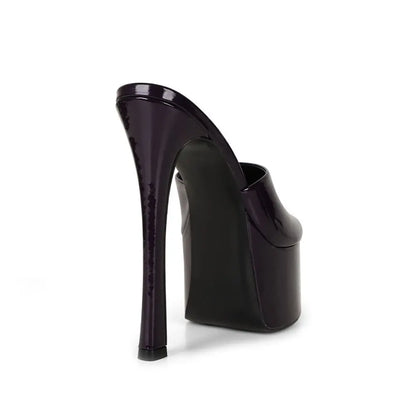 Debbie Platform Purple Pearlized Leather – view 4