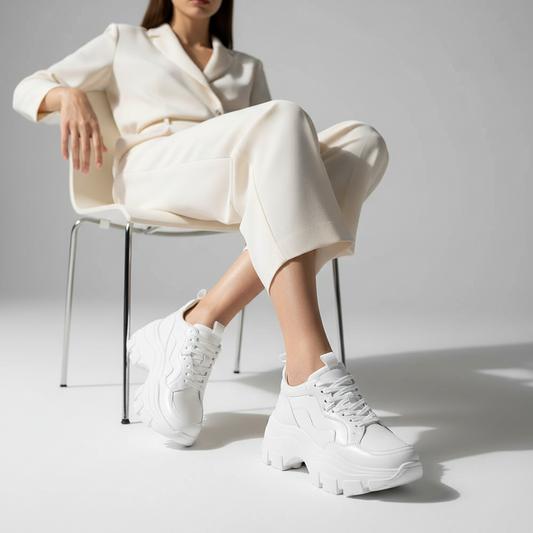 Stacy Sneaker White Leather