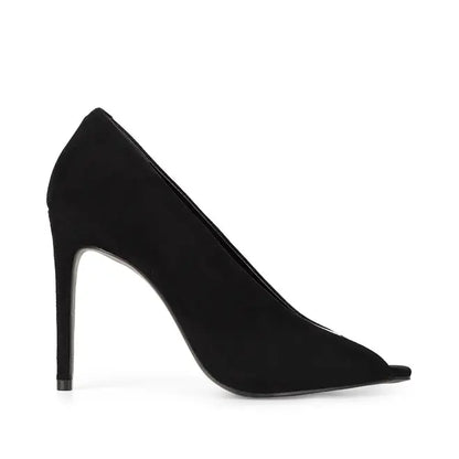 Raven Pump Black Leather