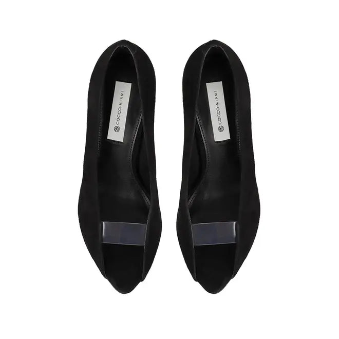 Raven Pump Black Leather