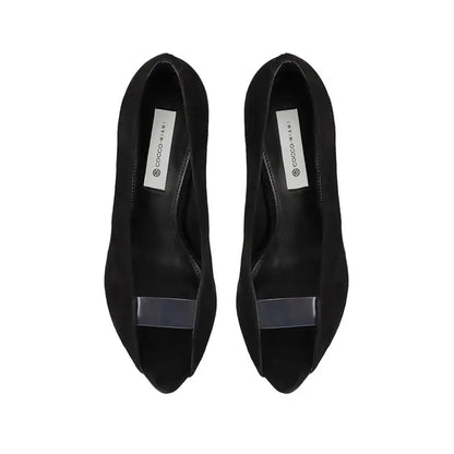 Raven Pump Black Leather