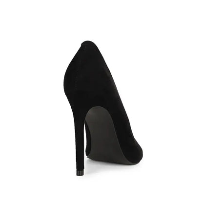 Raven Pump Black Leather