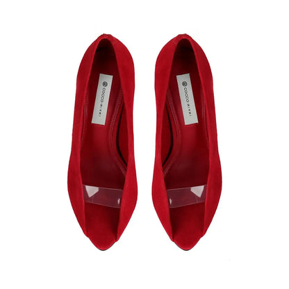 Raven Pump Red Leather