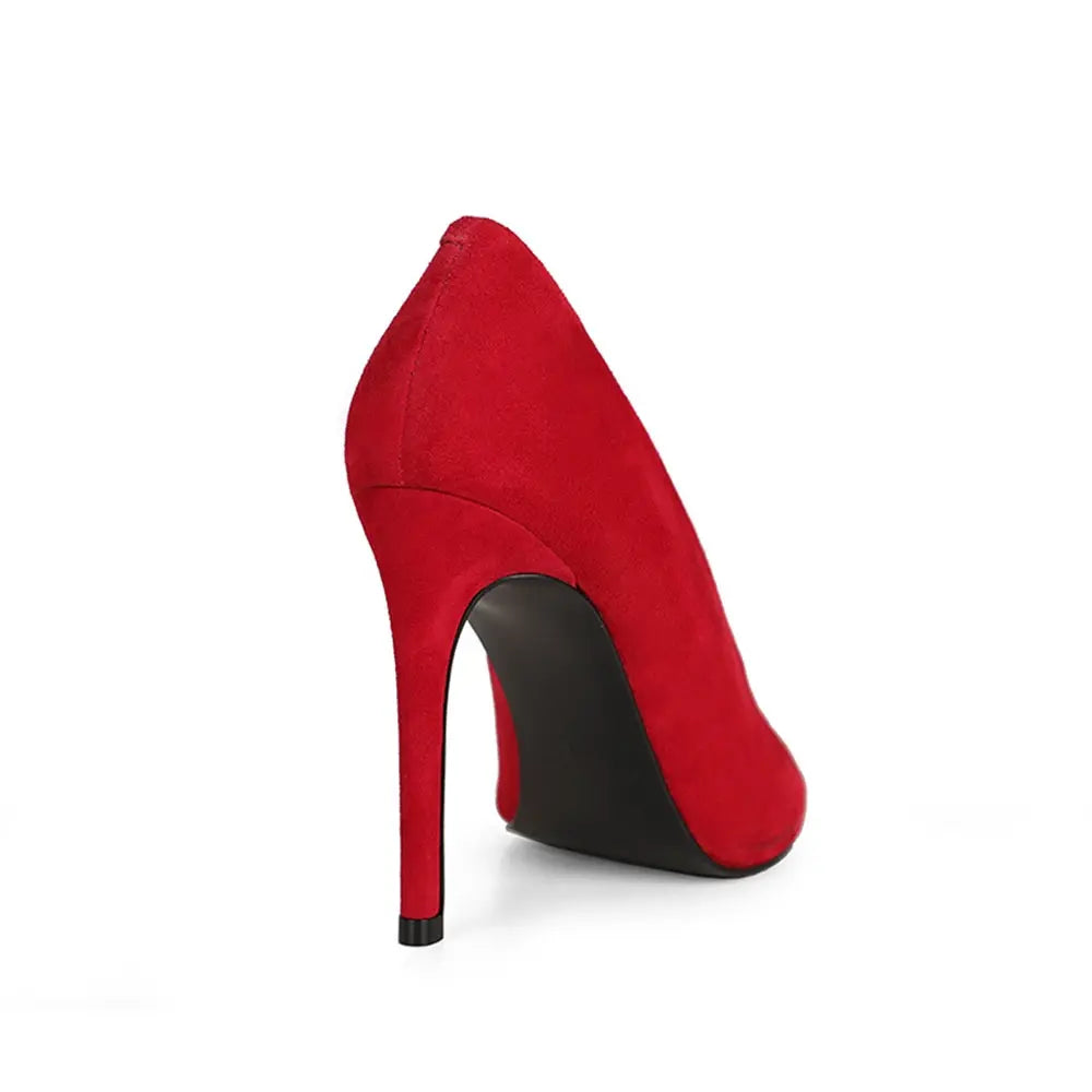 Raven Pump Red Leather