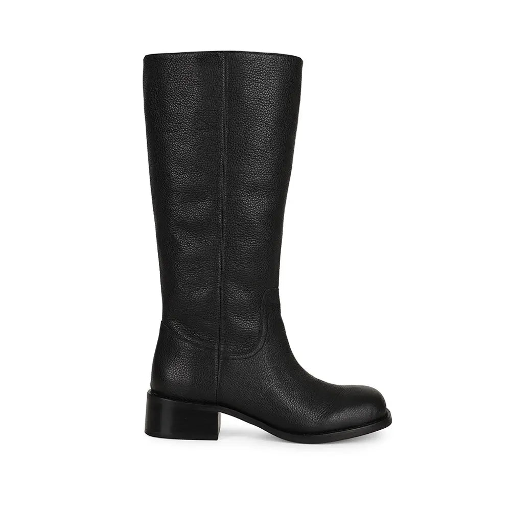 Sarah Tall Boot Black Leather