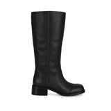 Bota alta Sarah de piel negra