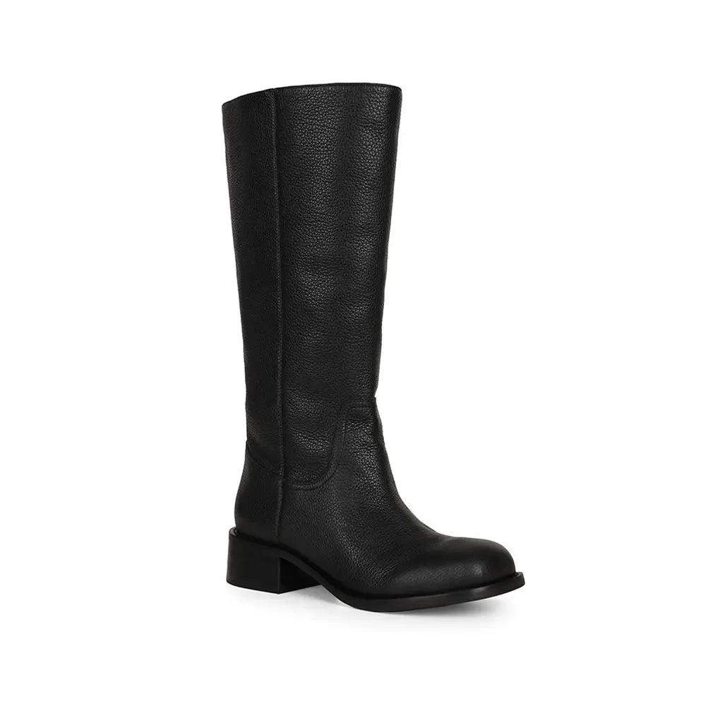 Sarah Tall Boot Black Leather – view 2