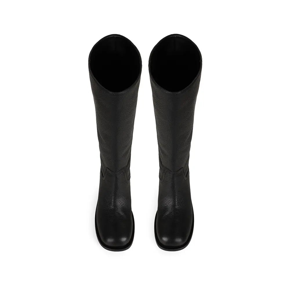 Sarah Tall Boot Black Leather – view 3