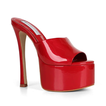 Debbie Platform Red Patent Leather – view 2