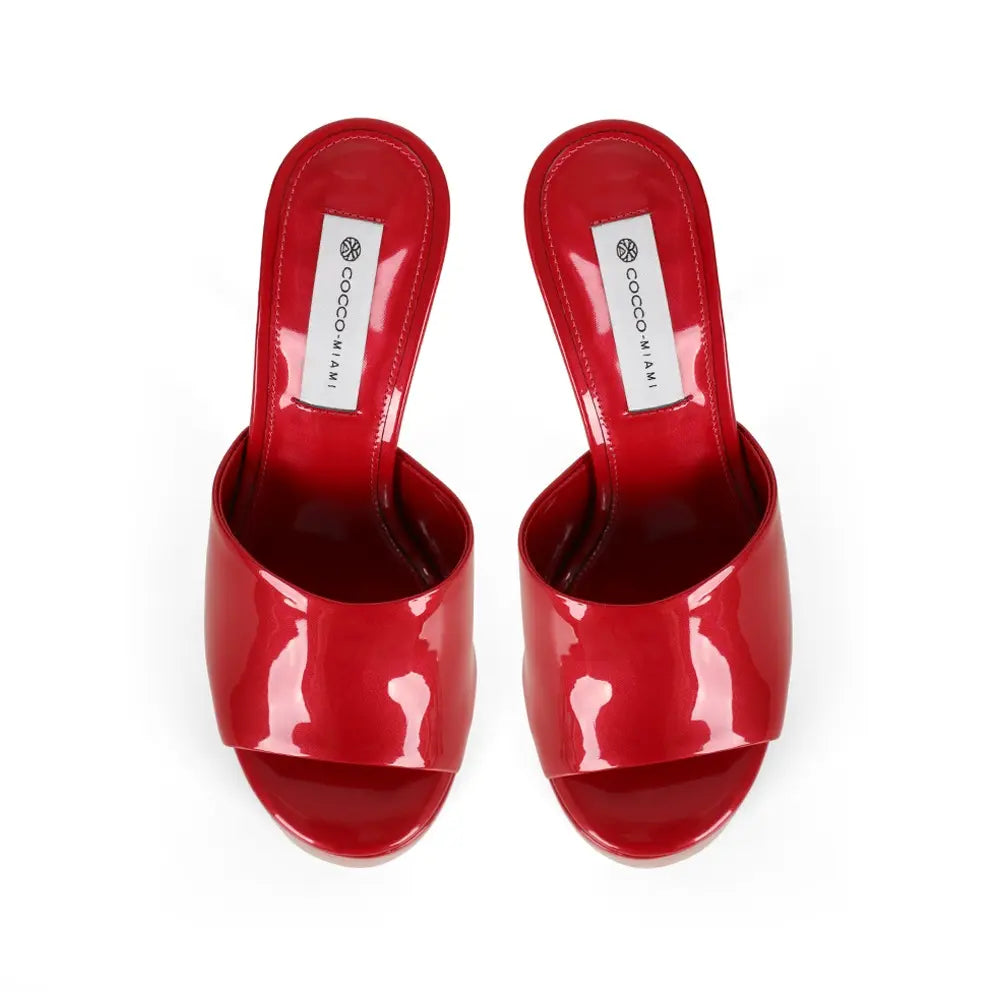 Debbie Platform Red Patent Leather – view 4